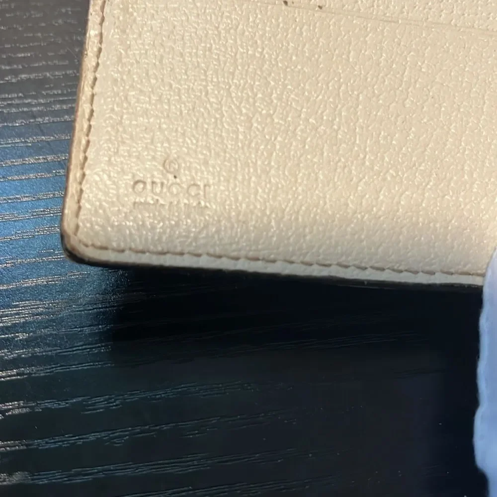 Gucci Wallet Purse GG Beige Brown Woman unisex Authentic Used T256 - with Code. - Picture 6 of 10